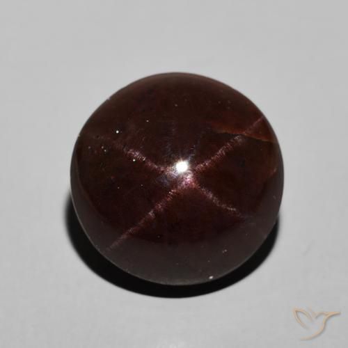 14.41ct Natural Rojo oscuro Granate estrella, Redondo, Opaco