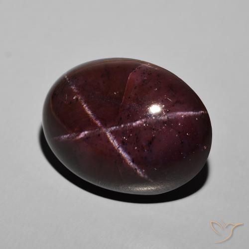 45.48ct Natural Rojo oscuro Granate estrella, Ovalada, Opaco