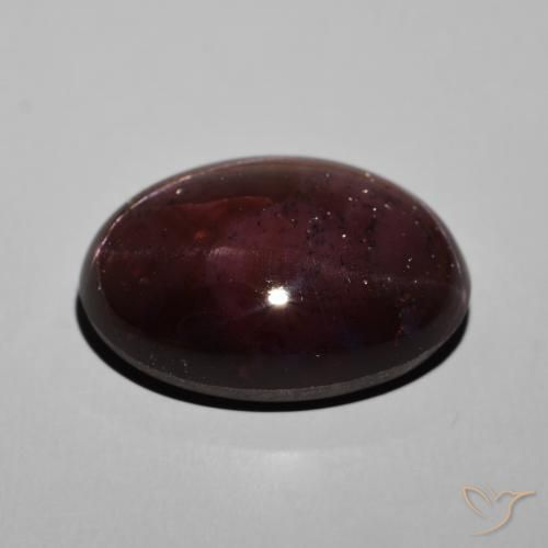 Granate estrella Rojo oscuro natural de 45.48 ct, Ovalada, Opaco