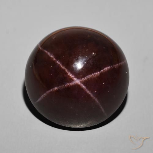 62.52ct Natural Rojo oscuro Granate estrella, Redondo, Opaco