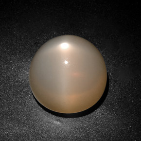 Piedra de luna estrella crema natural de 28,75 ct, transparente, transparente / translúcido