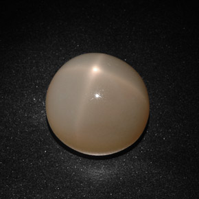 Piedra de luna estrella crema natural de 22,41 ct, transparente, transparente / translúcido