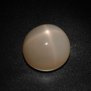 Piedra de luna estrella crema natural de 22,41 ct, transparente, transparente / translúcido
