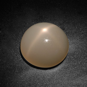 Piedra de luna estrella crema natural de 19,71 ct, transparente, transparente / translúcido