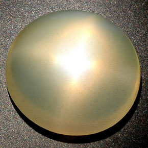 Piedra lunar estrella Crema naranja natural de 14.98 ct, Transparente, Transparente / Translúcido