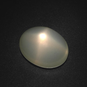 Piedra de luna estrella verde natural de 13,21 ct, transparente, transparente / translúcido