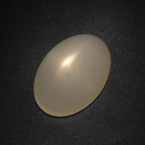 Piedra de luna estrella crema natural de 12,67 ct, transparente, transparente / translúcido