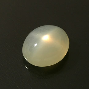 Piedra de luna estrella blanco natural de 16,95 ct, transparente, transparente / translúcido