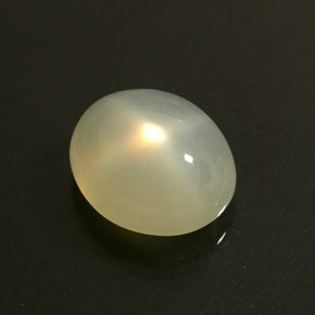 Piedra de luna estrella blanco natural de 16,95 ct, transparente, transparente / translúcido