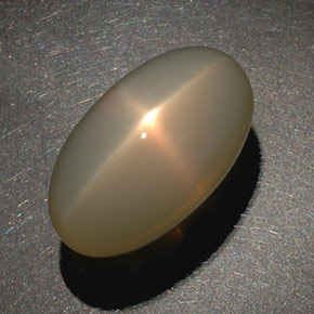 Piedra lunar estrella Crema natural de 41.03 ct, Transparente, Transparente / Translúcido