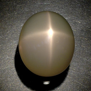 Piedra de luna estrella crema natural de 51,60 ct, transparente, transparente / translúcido