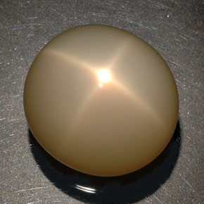 Piedra de luna estrella crema natural de 87,90 ct, transparente, transparente / translúcido
