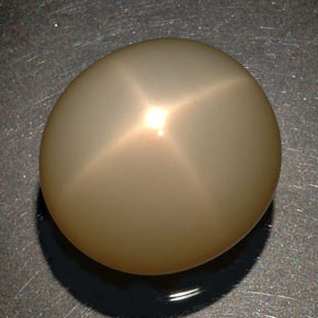 Piedra de luna estrella crema natural de 87,90 ct, transparente, transparente / translúcido