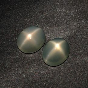 Gemas de piedra de luna estrella verde natural de  ct, transparente, transparente / translúcido