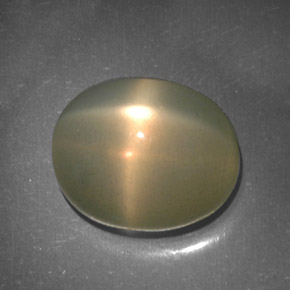 Piedra de luna estrella crema natural de 5,11 ct, transparente, transparente / translúcido