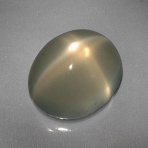 Piedra de luna estrella crema natural de 6,08 ct, transparente, transparente / translúcido