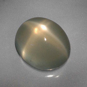 Piedra de luna estrella crema natural de 6,08 ct, transparente, transparente / translúcido