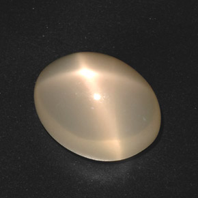 Piedra de luna estrella crema natural de 17,40 ct, corte óvalo, translúcido