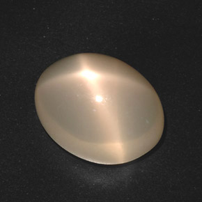 Piedra de luna estrella crema natural de 17,40 ct, corte óvalo, translúcido