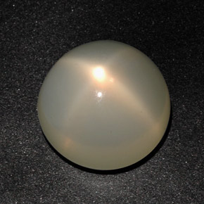 Piedra de luna estrella crema natural de 12,96 ct, transparente, transparente / translúcido