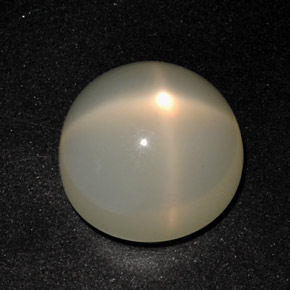 Piedra de luna estrella crema natural de 12,96 ct, transparente, transparente / translúcido