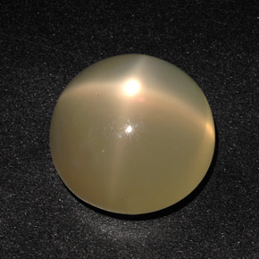 Piedra de luna estrella crema natural de 11,49 ct, transparente, transparente / translúcido