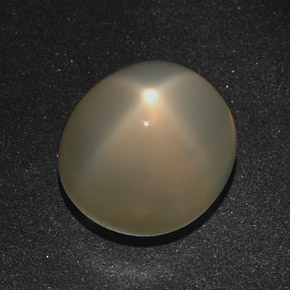 Piedra de luna estrella crema natural de 16,01 ct, corte óvalo, translúcido