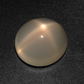 Piedra de luna estrella crema natural de 11,20 ct, corte óvalo, translúcido