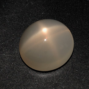 Piedra de luna estrella crema natural de 11,20 ct, corte óvalo, translúcido