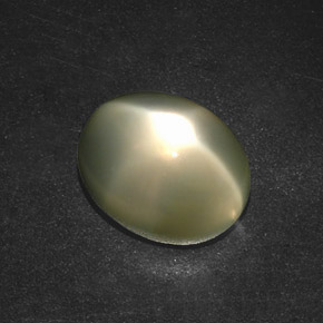 Piedra de luna estrella crema natural de 12,94 ct, transparente, transparente / translúcido