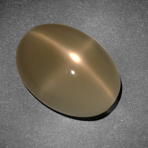 Piedra de luna estrella crema natural de 8,34 ct, corte óvalo, translúcido