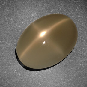 Piedra de luna estrella crema natural de 8,34 ct, corte óvalo, translúcido