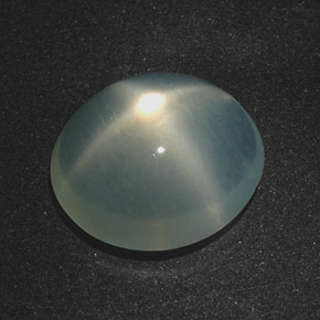 Piedra de luna estrella verde natural de 5,78 ct, corte óvalo, translúcido