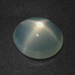 Piedra de luna estrella verde natural de 5,78 ct, corte óvalo, translúcido