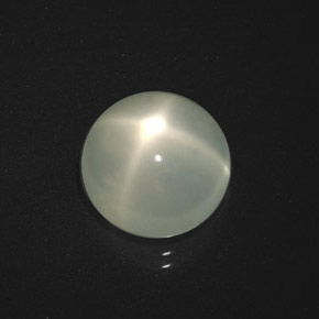 Piedra de luna estrella crema natural de 5,20 ct, corte redondo, translúcido