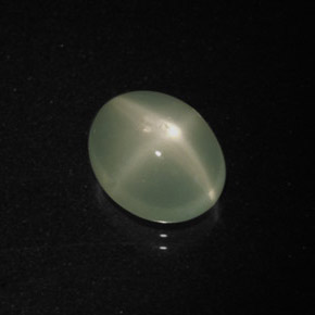Piedra lunar estrella Verde natural de 3.58 ct, Corte Óvalo, Translúcido
