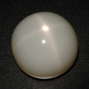 Piedra de luna estrella crema natural de 21,40 ct, corte redondo, translúcido