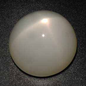 Piedra de luna estrella crema natural de 20,19 ct, corte redondo, translúcido