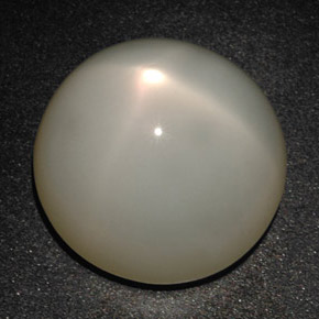 Piedra de luna estrella crema natural de 20,19 ct, corte redondo, translúcido