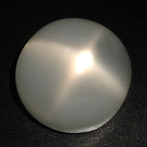 Piedra de luna estrella crema natural de 22,18 ct, corte redondo, translúcido