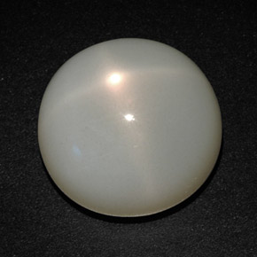 Piedra de luna estrella crema natural de 14,37 ct, corte redondo, translúcido