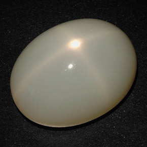 Piedra de luna estrella crema natural de 20,13 ct, corte óvalo, translúcido