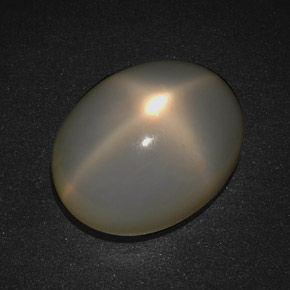Piedra de luna estrella crema natural de 19,93 ct, corte óvalo, translúcido