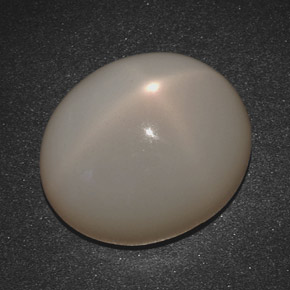 Piedra de luna estrella crema natural de 20,07 ct, corte óvalo, translúcido