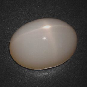 Piedra de luna estrella crema natural de 18,30 ct, corte óvalo, translúcido