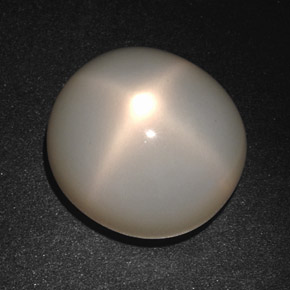 Piedra de luna estrella crema natural de 19,72 ct, corte óvalo, translúcido