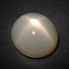 Piedra de luna estrella crema natural de 19,33 ct, corte óvalo, translúcido