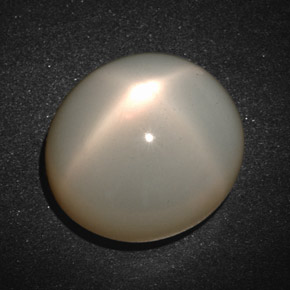 Piedra de luna estrella crema natural de 19,33 ct, corte óvalo, translúcido