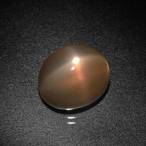 Piedra de luna estrella naranja natural de 4,98 ct, corte óvalo, translúcido