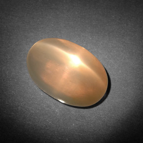 Piedra de luna estrella crema natural de 7,71 ct, transparente, transparente / translúcido
